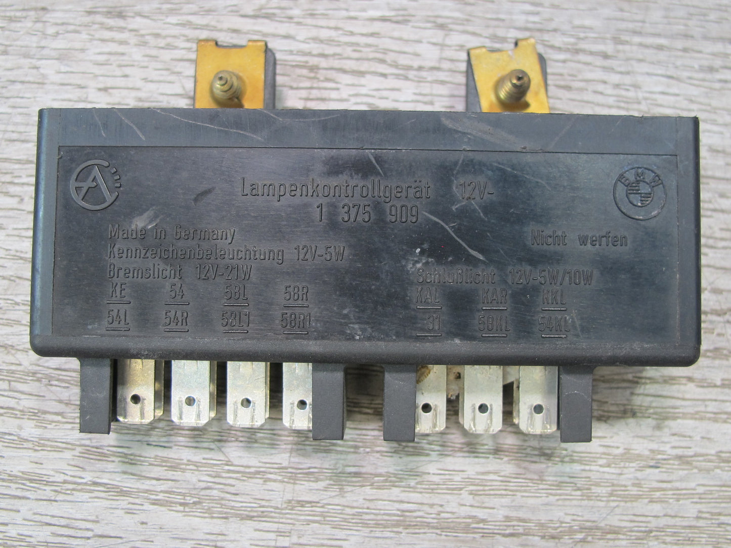 84-91 BMW E30 3-SERIES Lamp Check Control Panel Relay Module 1375909 OEM