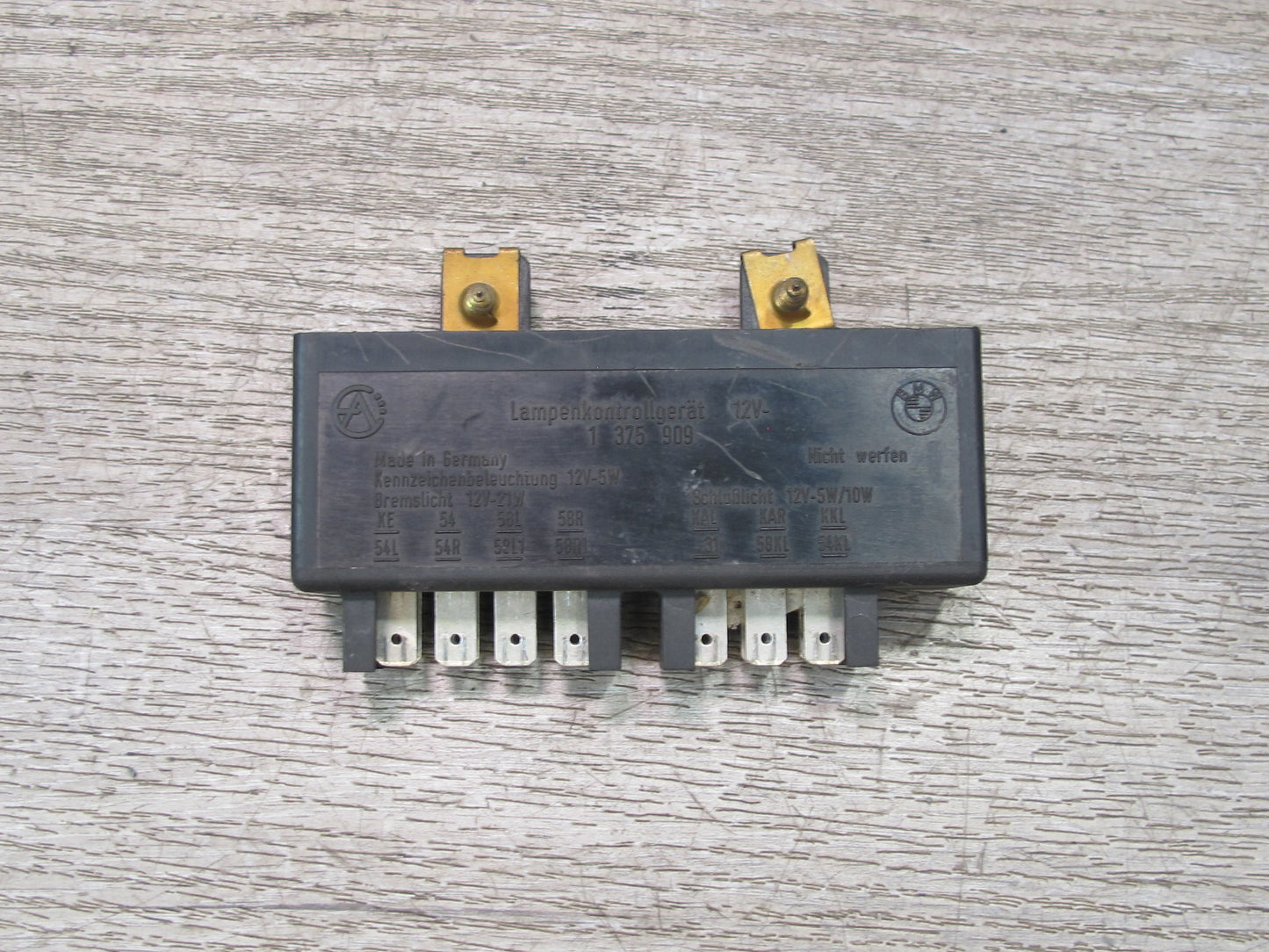 84-91 BMW E30 3-SERIES Lamp Check Control Panel Relay Module 1375909 OEM