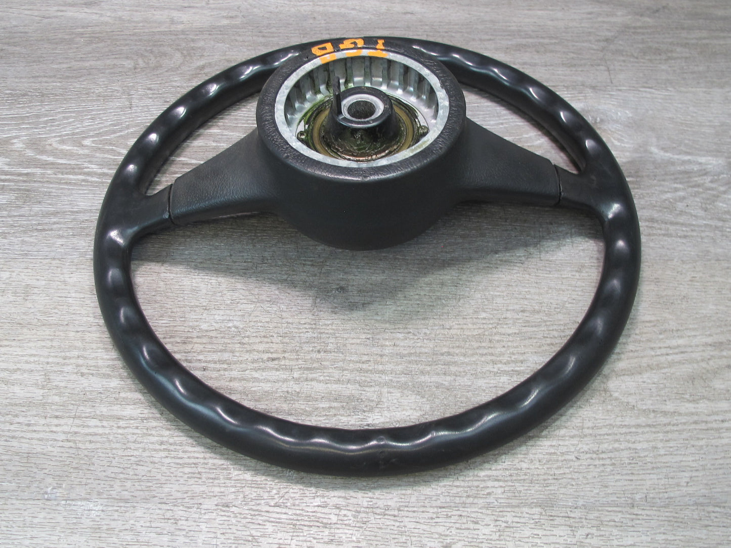 87-91 BMW E30 3-SERIES 3 Spoke Sport Leather Steering w Horn Button OEM