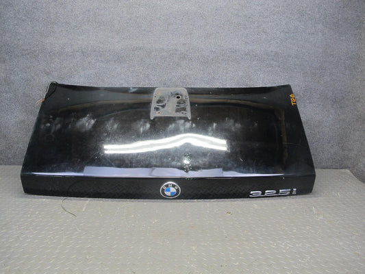 87-91 BMW E30 325i Convertible Rear Trunk Deck Lid Panel Black OEM