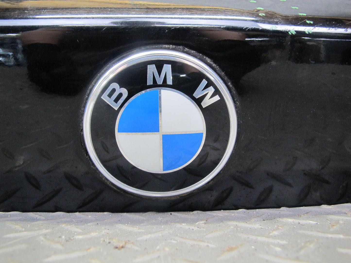 87-91 BMW E30 325i Convertible Rear Trunk Deck Lid Panel Black OEM