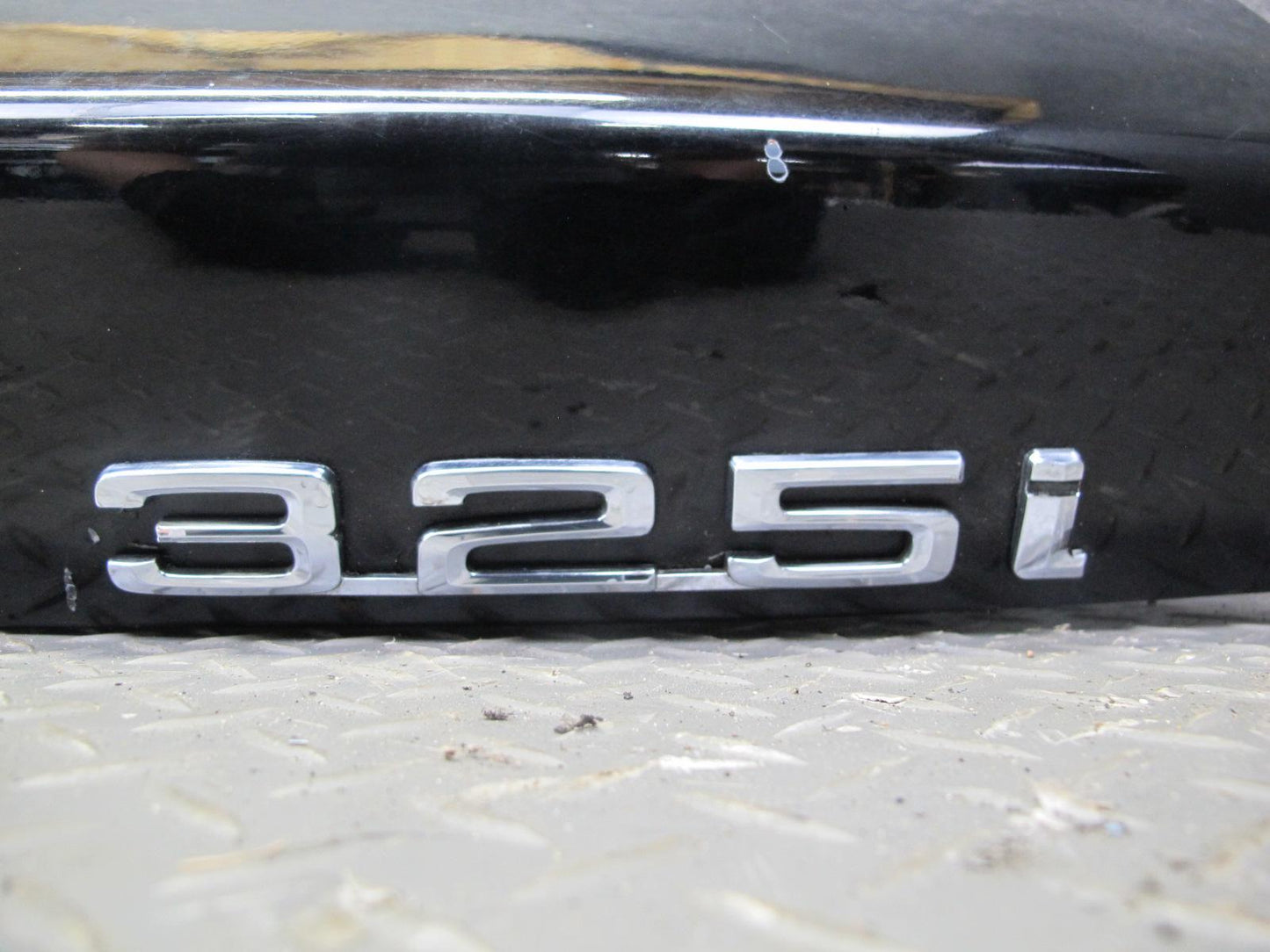 87-91 BMW E30 325i Convertible Rear Trunk Deck Lid Panel Black OEM