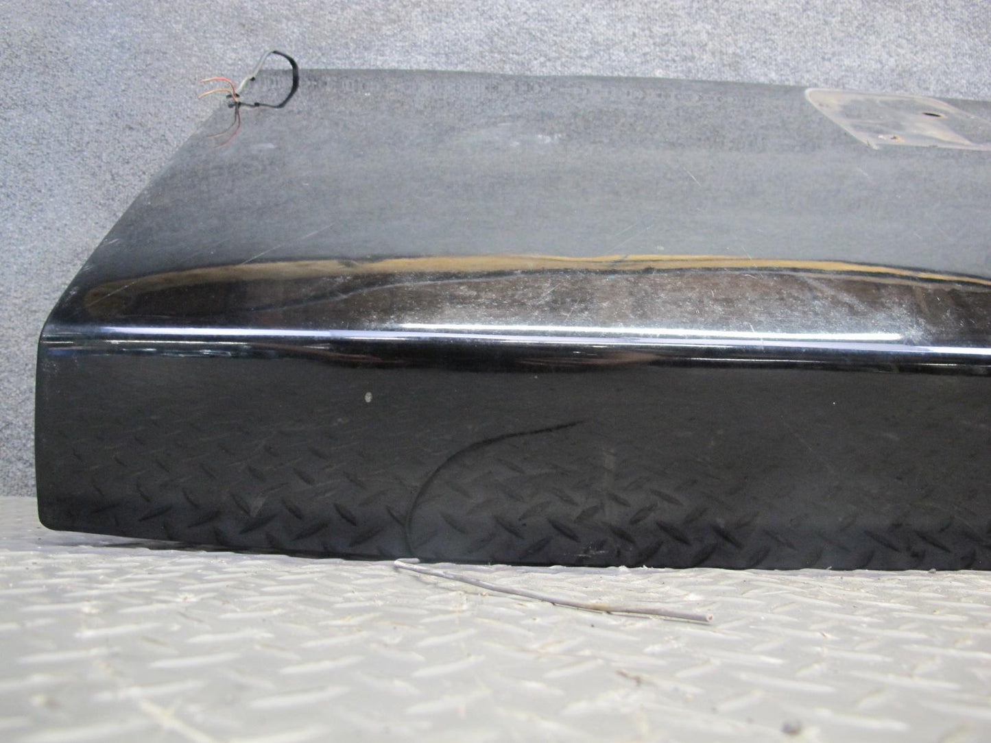 87-91 BMW E30 325i Convertible Rear Trunk Deck Lid Panel Black OEM
