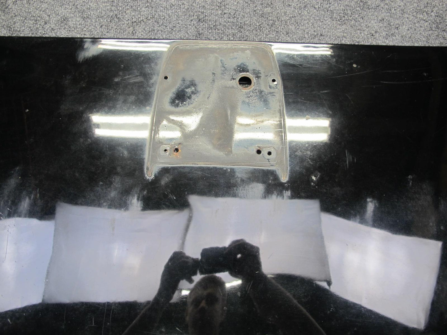 87-91 BMW E30 325i Convertible Rear Trunk Deck Lid Panel Black OEM