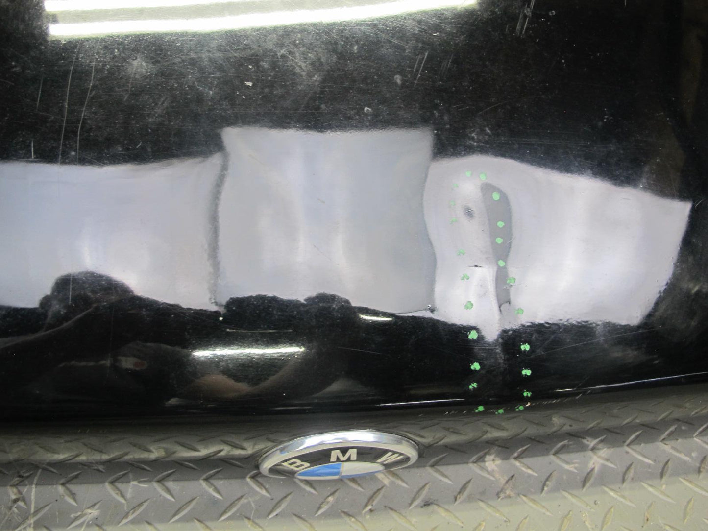 87-91 BMW E30 325i Convertible Rear Trunk Deck Lid Panel Black OEM