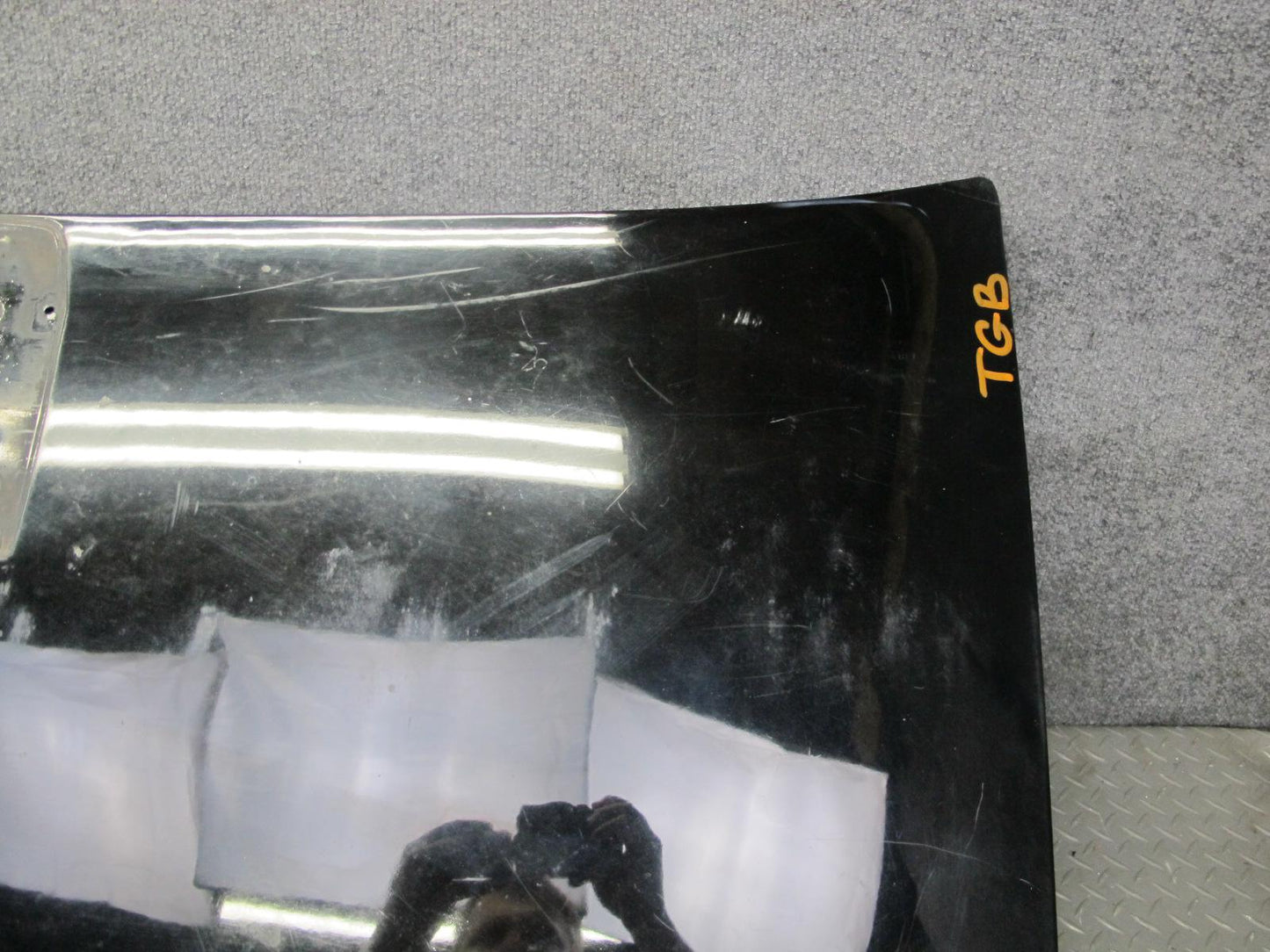 87-91 BMW E30 325i Convertible Rear Trunk Deck Lid Panel Black OEM