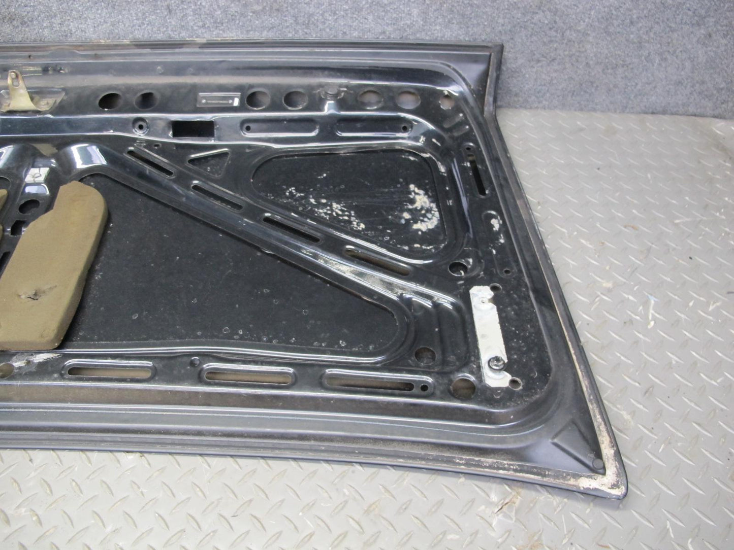 87-91 BMW E30 325i Convertible Rear Trunk Deck Lid Panel Black OEM
