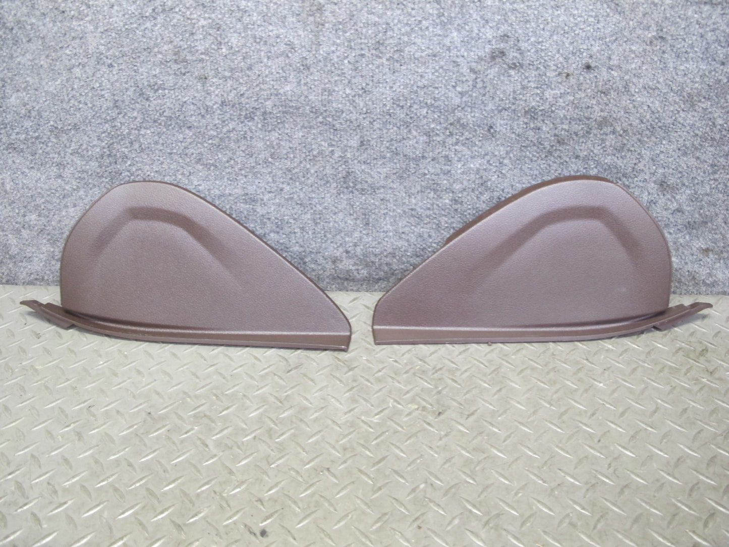 2014-2018 BMW F15 X5 Dash Front Left & Right END Cap Trim Panel Mokka Set of 2