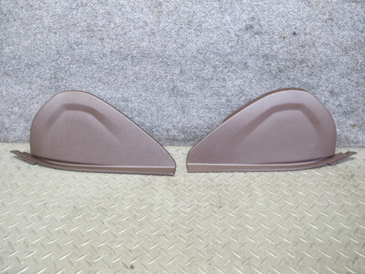 2014-2018 BMW F15 X5 Dash Front Left & Right END Cap Trim Panel Mokka Set of 2