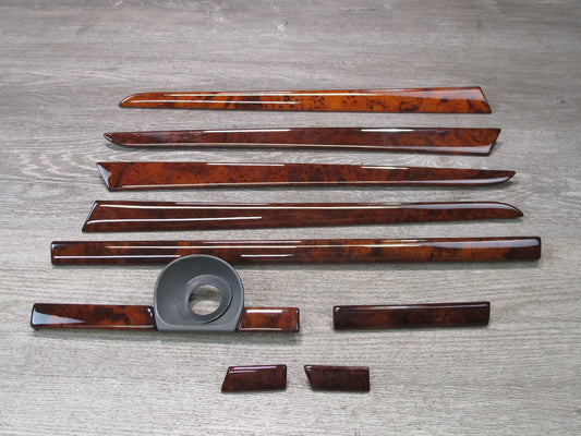 2003-2006 Porsche Cayenne 955 Dash Door Console Wood Trim Cover Panel Set