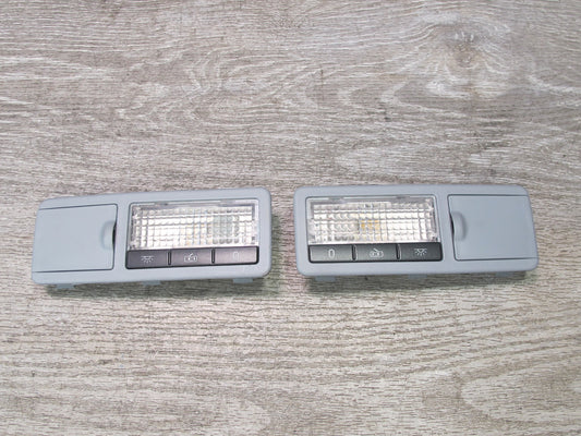 2003-2006 Porsche Cayenne 955 Rear Overhead Interior Reading Light Lamp Set of 2