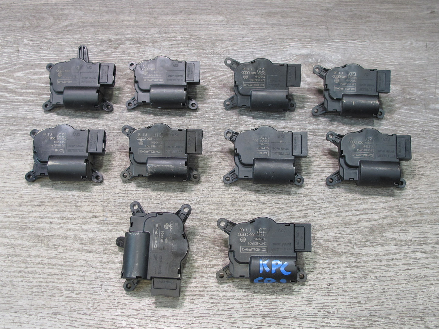 2003-2010 Porsche Cayenne 955 A/C Heater Flap Door Actuator Motor Set of 10