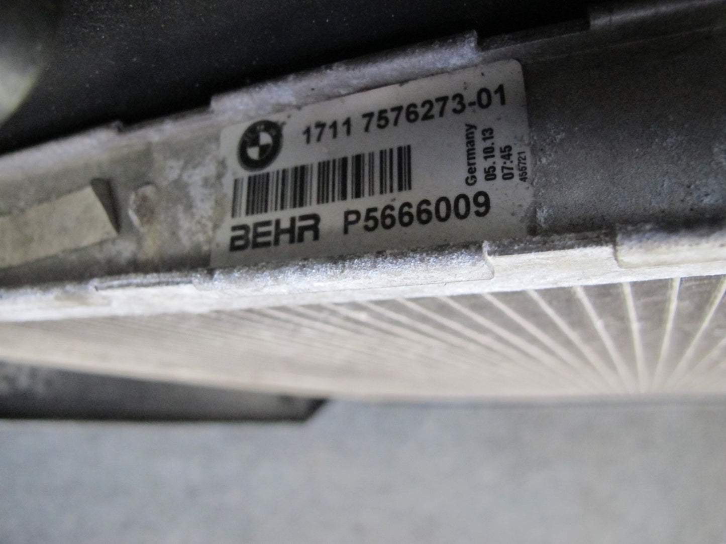 14-18 BMW F15 X5 AWD 4.4L N63 Radiator A/C Condenser Cooling  Fan Pump Assy