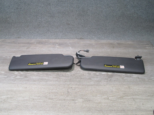 05-09 VW Golf R32 GTI Rabbit Jetta Front Left & Right Sun Visor Set Black OEM