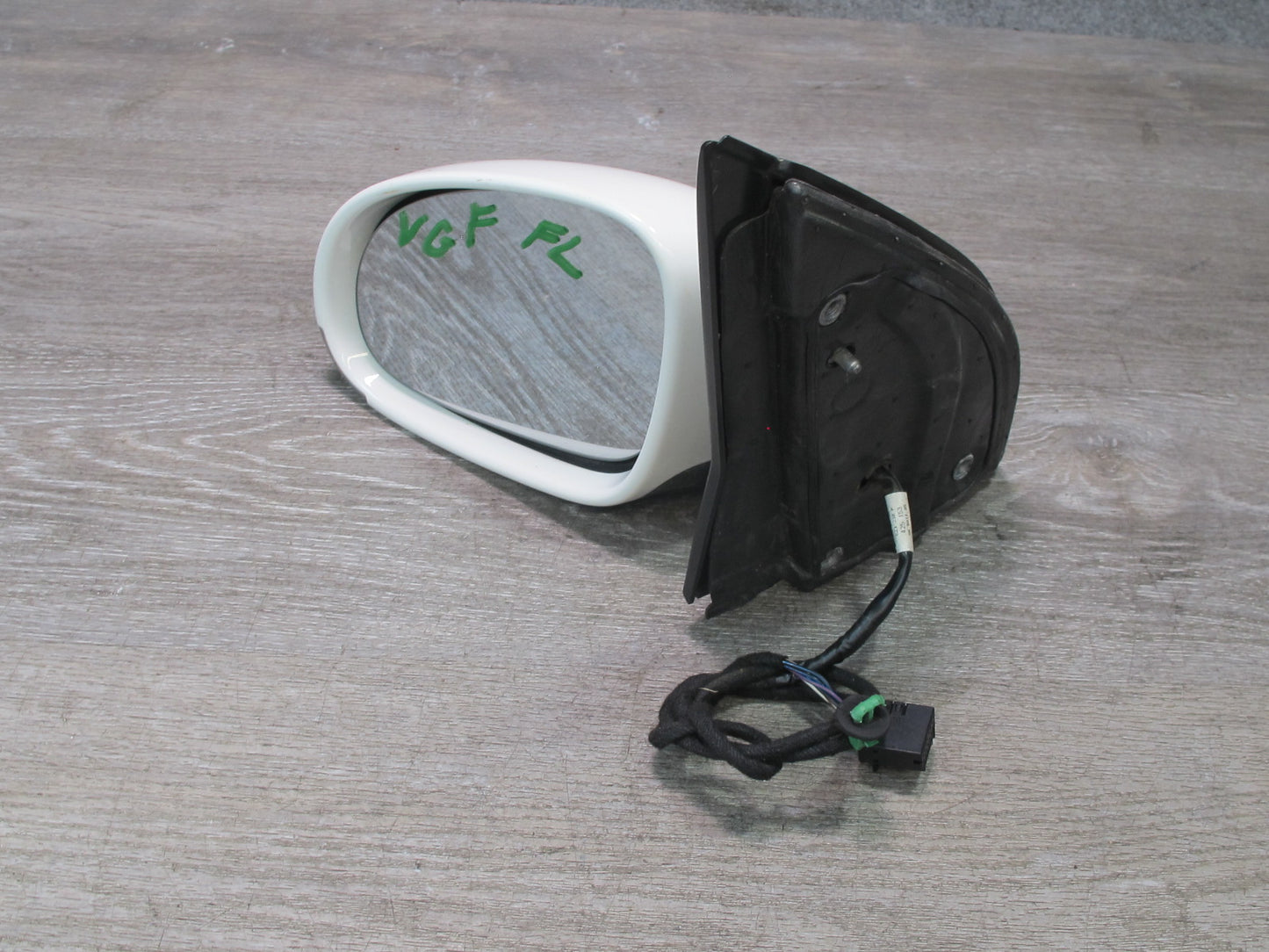 06-09 VW Rabbit GTI R32 Left Door Side View Power Heated Mirror Candy White OEM