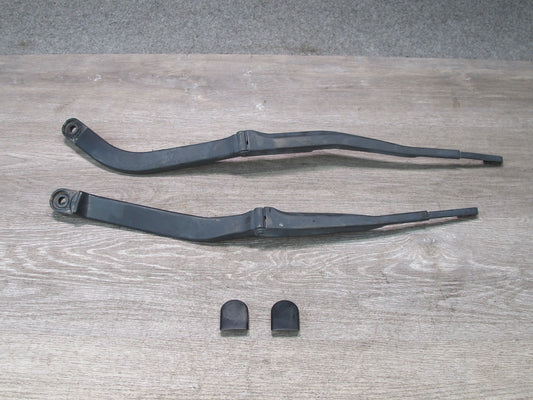 09-10 Nissan Z34 370Z Set of 2 Front Windshield Wiper Arm w Cap Covers OEM