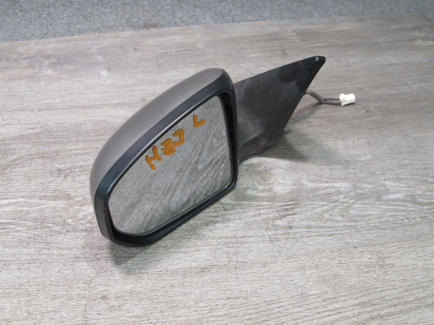 09-20 Nissan 370Z Z34 Left Door Side View Exterior Power Heated Mirror Gray OEM