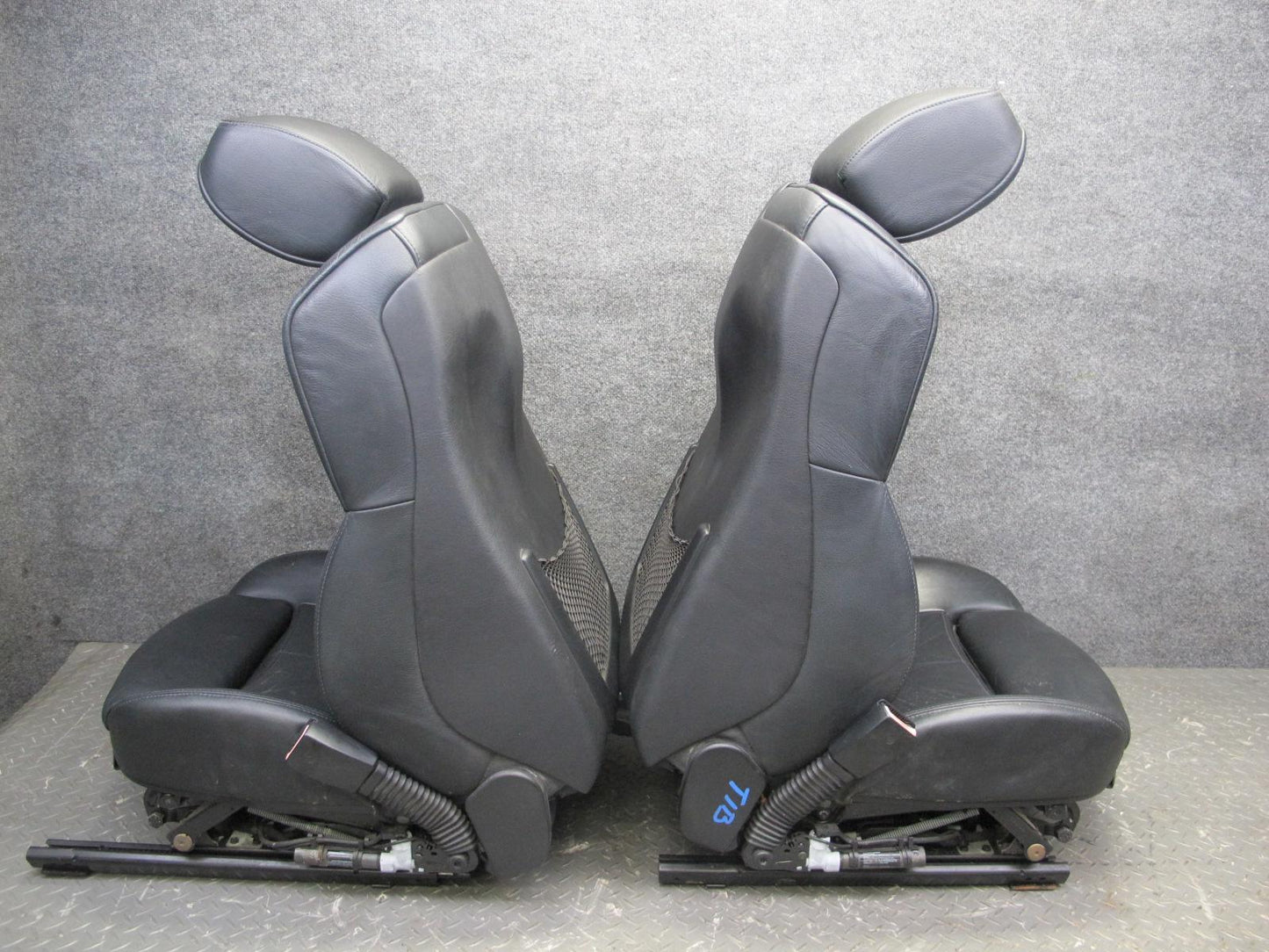 01-06 BMW E46 330ci Convertible Front & Rear Leather Sport Seat Set Black OEM