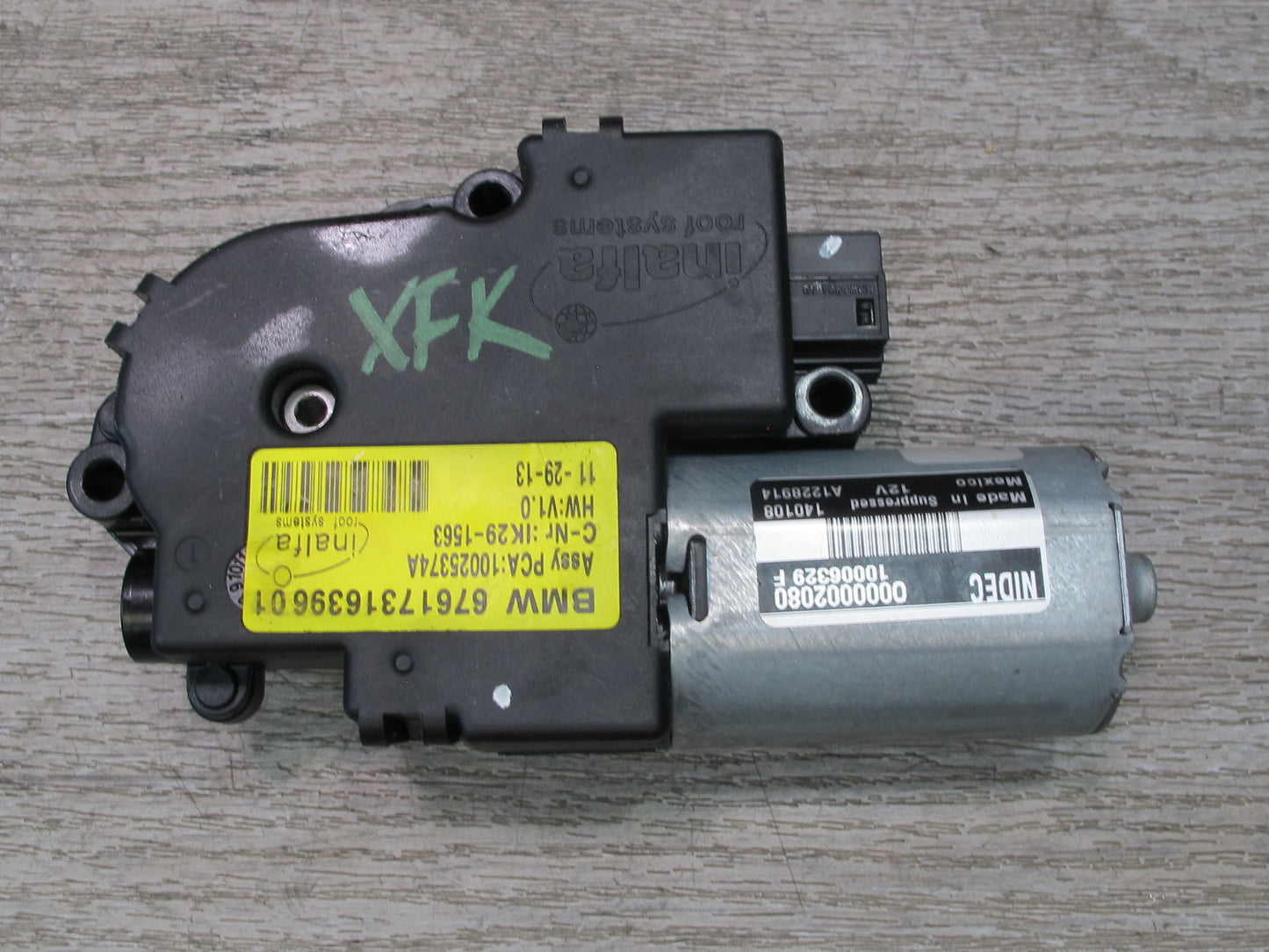 2014-2018 BMW F15 X5 Sunroof Motor Drive Unit 7316396