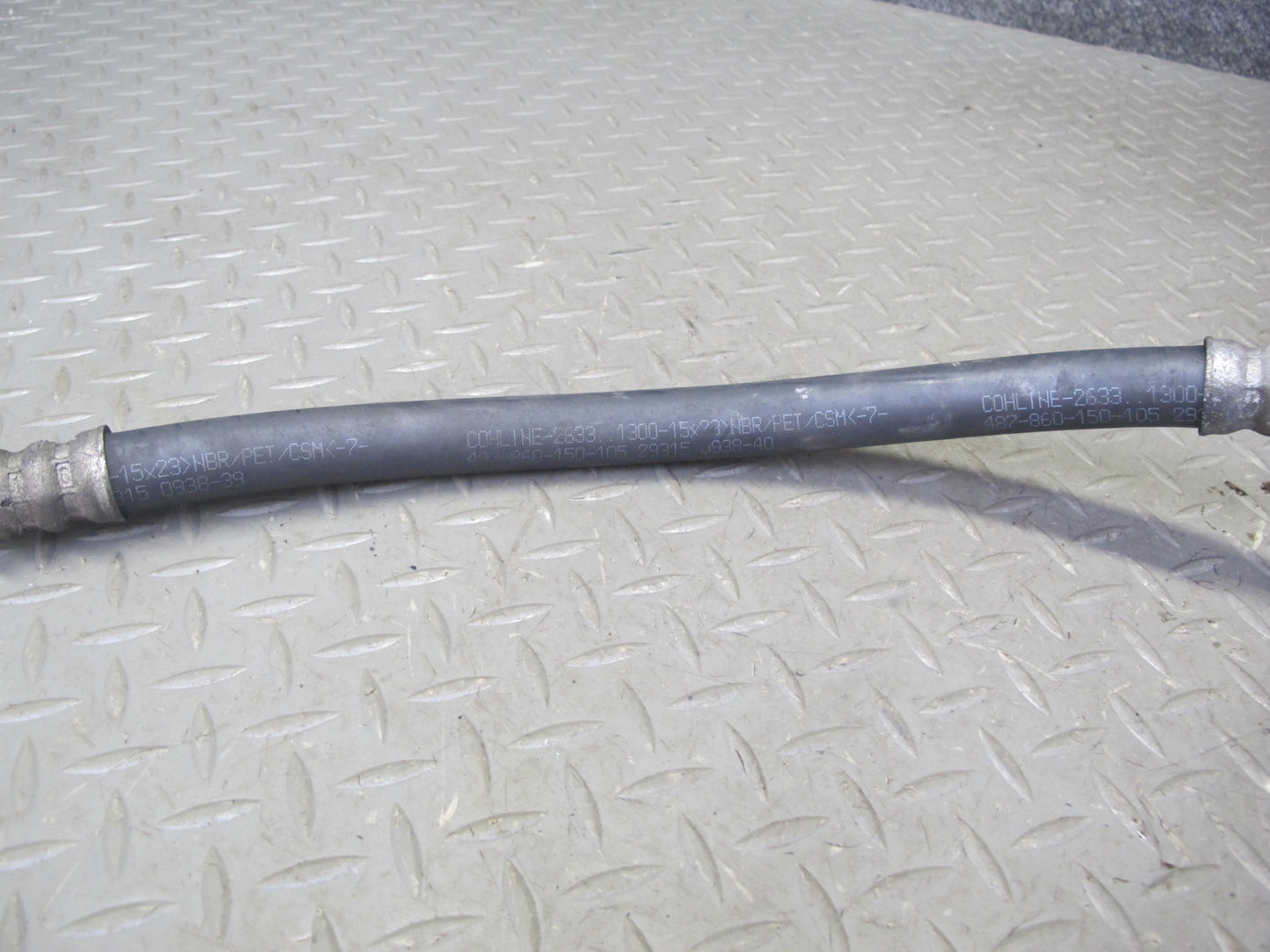 88-91 BMW E30 325i M20 Set of 2 Engine Oil Cooling Hose Pipe Line OEM