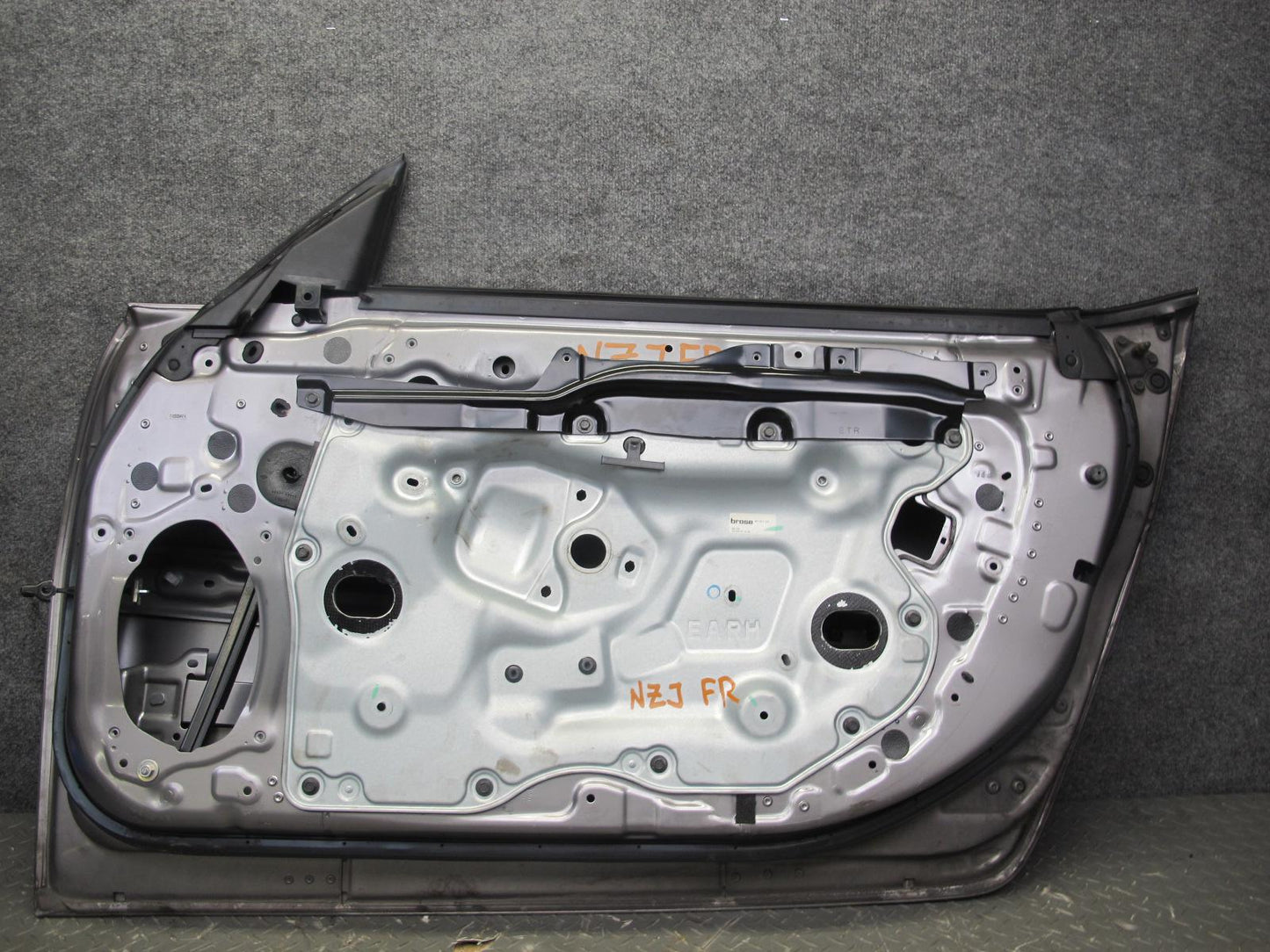 10-19 Nissan Z34 370Z Convertible Right Passenger Door Shell Panel Gray OEM
