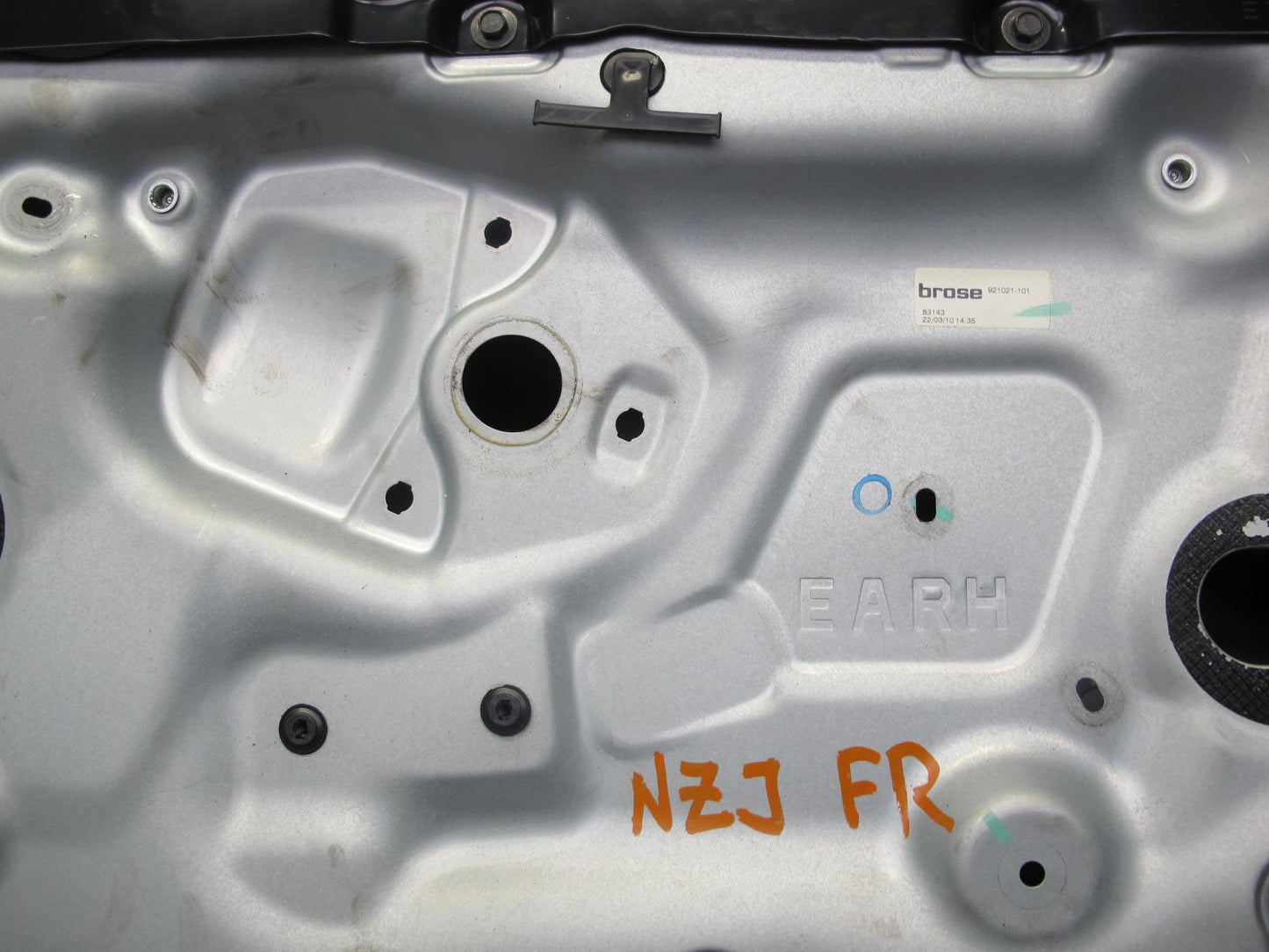10-19 Nissan Z34 370Z Convertible Right Passenger Door Shell Panel Gray OEM