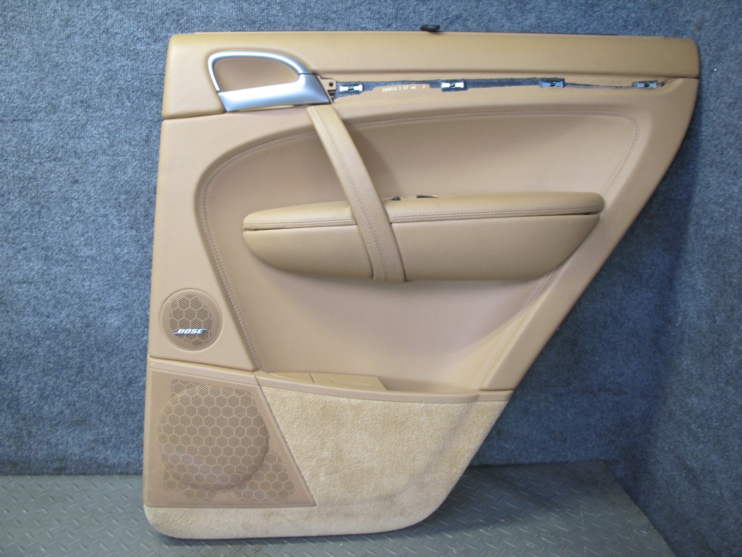 2008 Porsche Cayenne 957 Rear Door Interior Trim Panel Sand Beige Set of 2