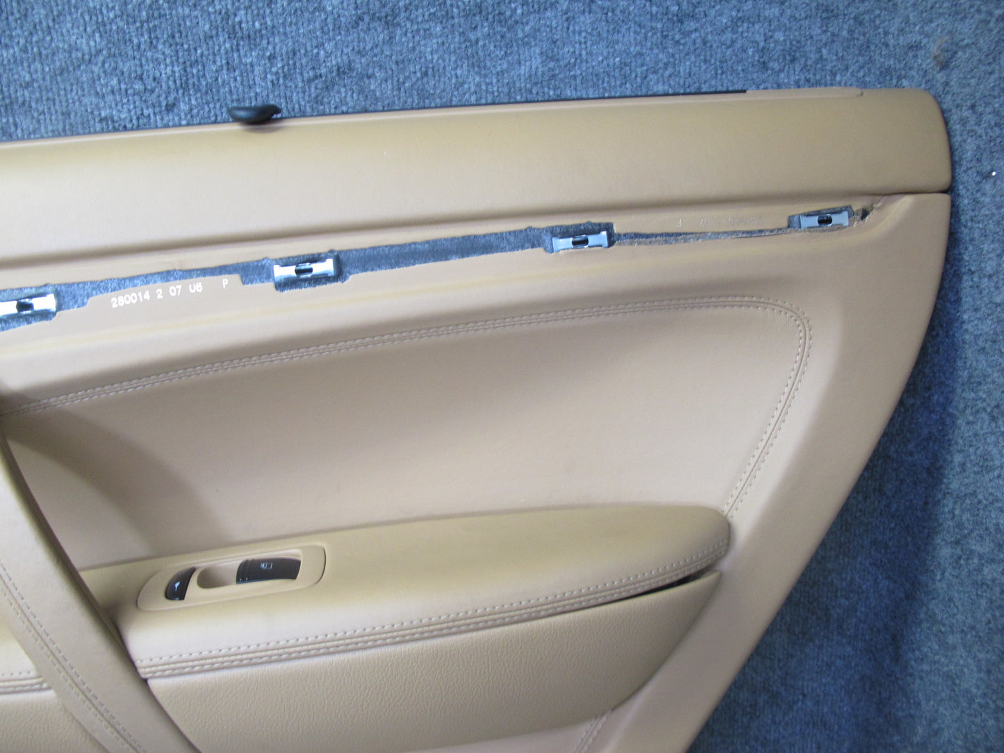 2008 Porsche Cayenne 957 Rear Door Interior Trim Panel Sand Beige Set of 2