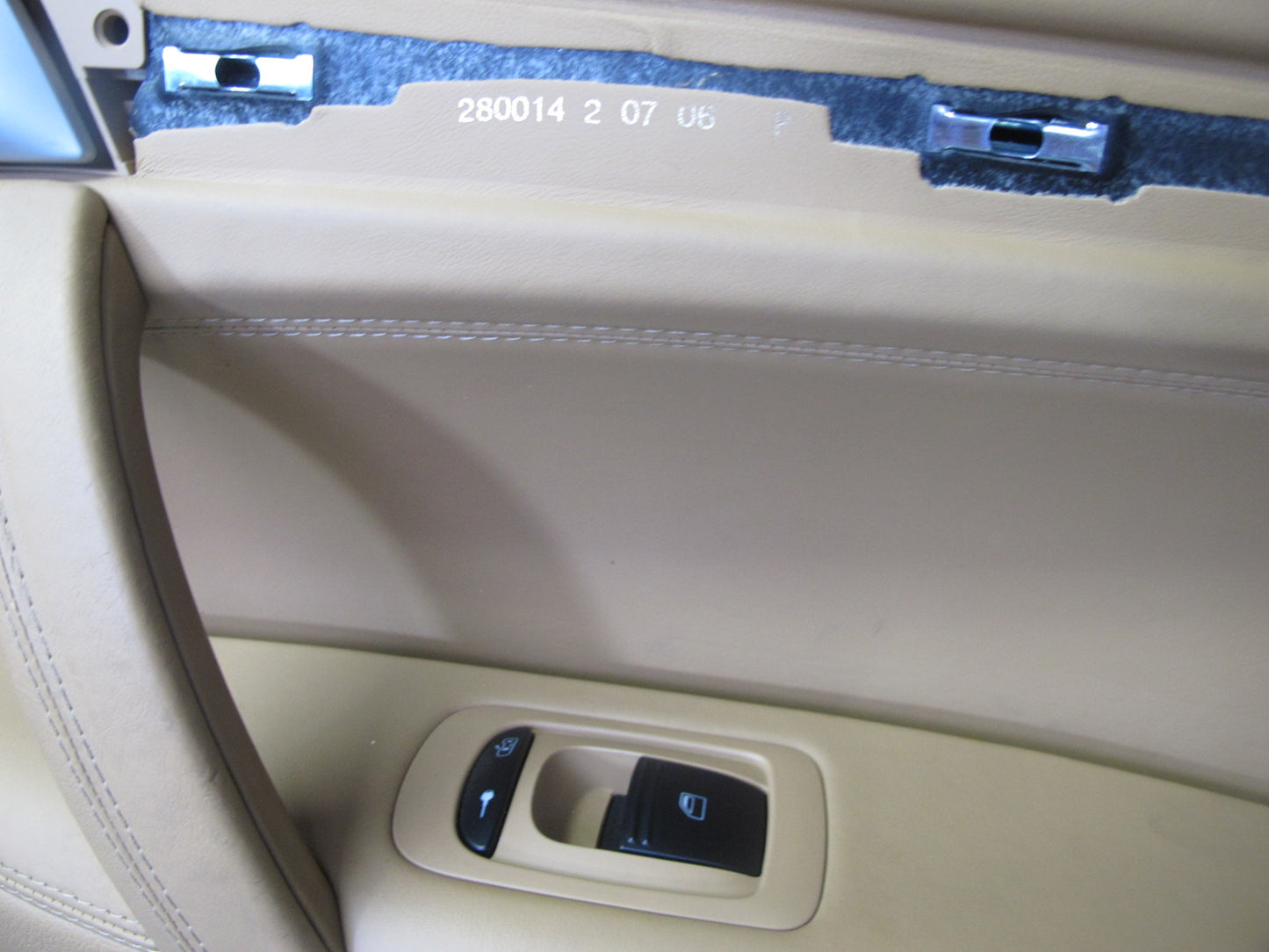 2008 Porsche Cayenne 957 Rear Door Interior Trim Panel Sand Beige Set of 2