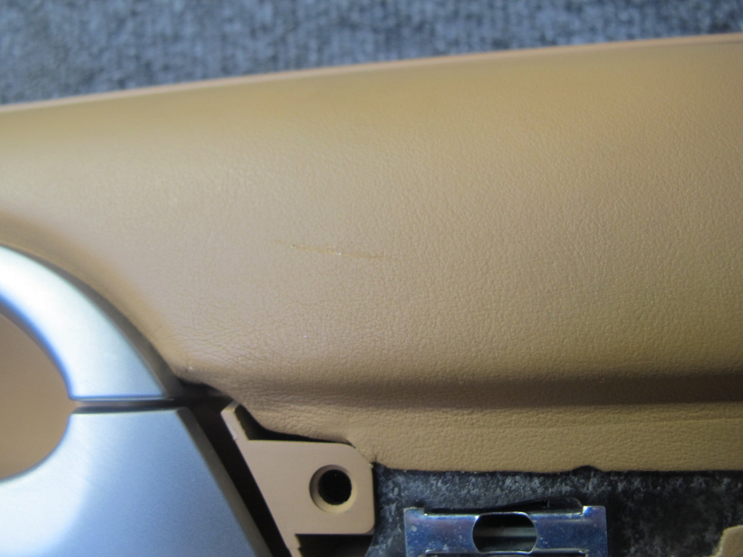 2008 Porsche Cayenne 957 Rear Door Interior Trim Panel Sand Beige Set of 2