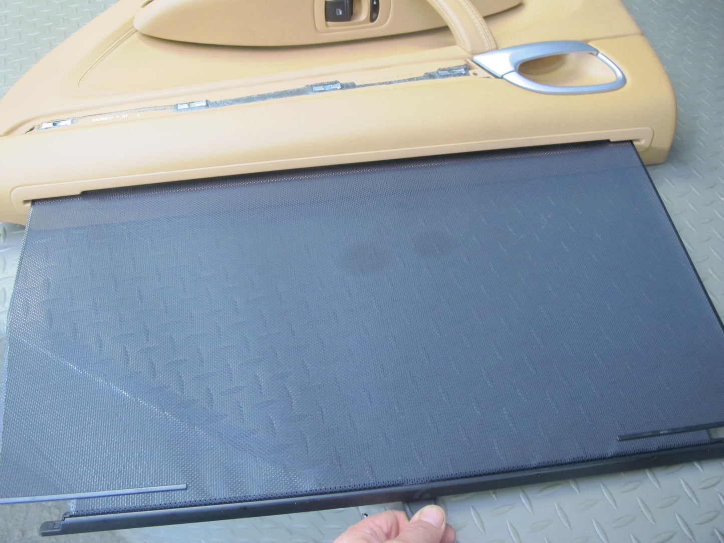 2008 Porsche Cayenne 957 Rear Door Interior Trim Panel Sand Beige Set of 2