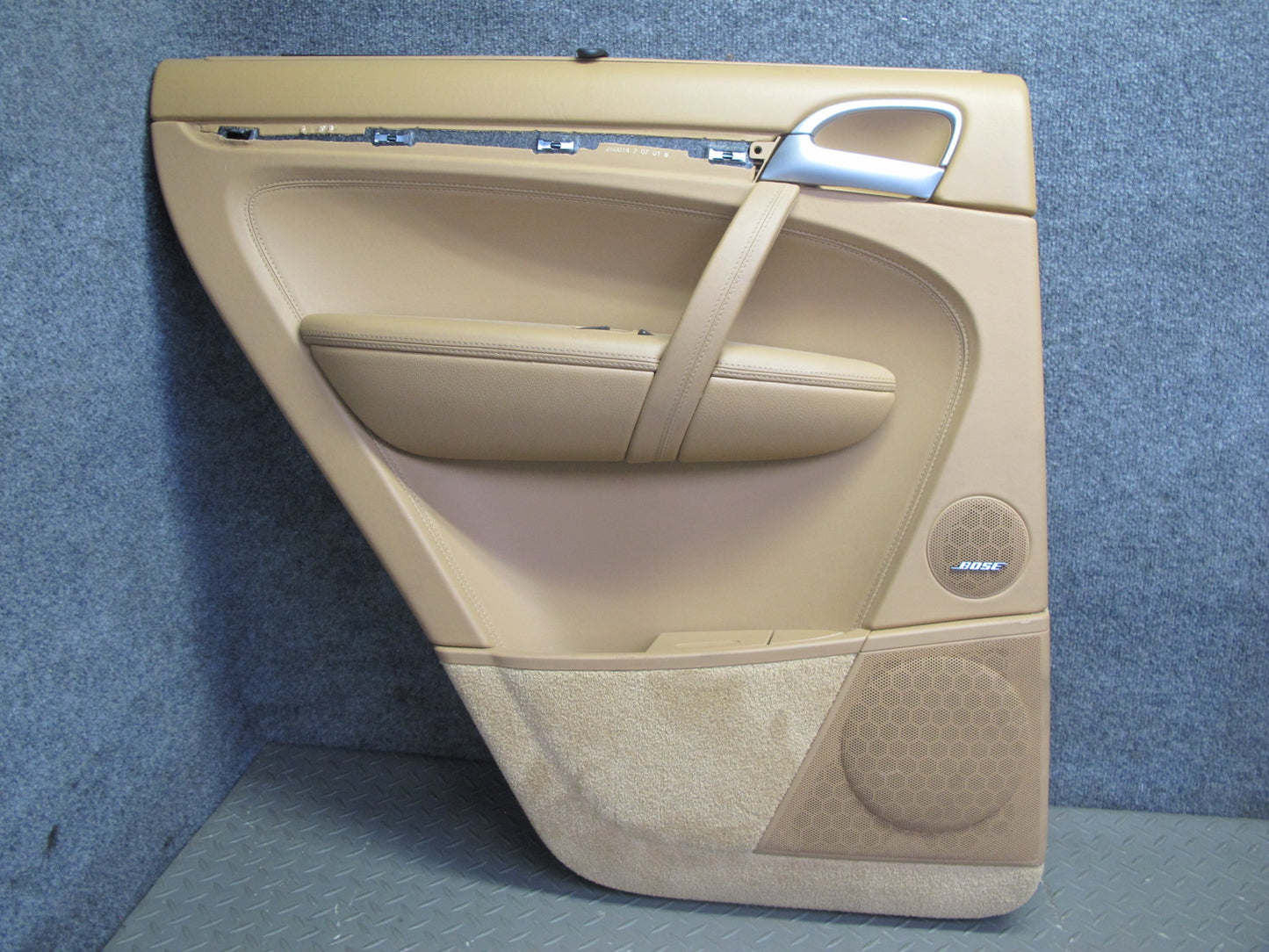 2008 Porsche Cayenne 957 Rear Door Interior Trim Panel Sand Beige Set of 2