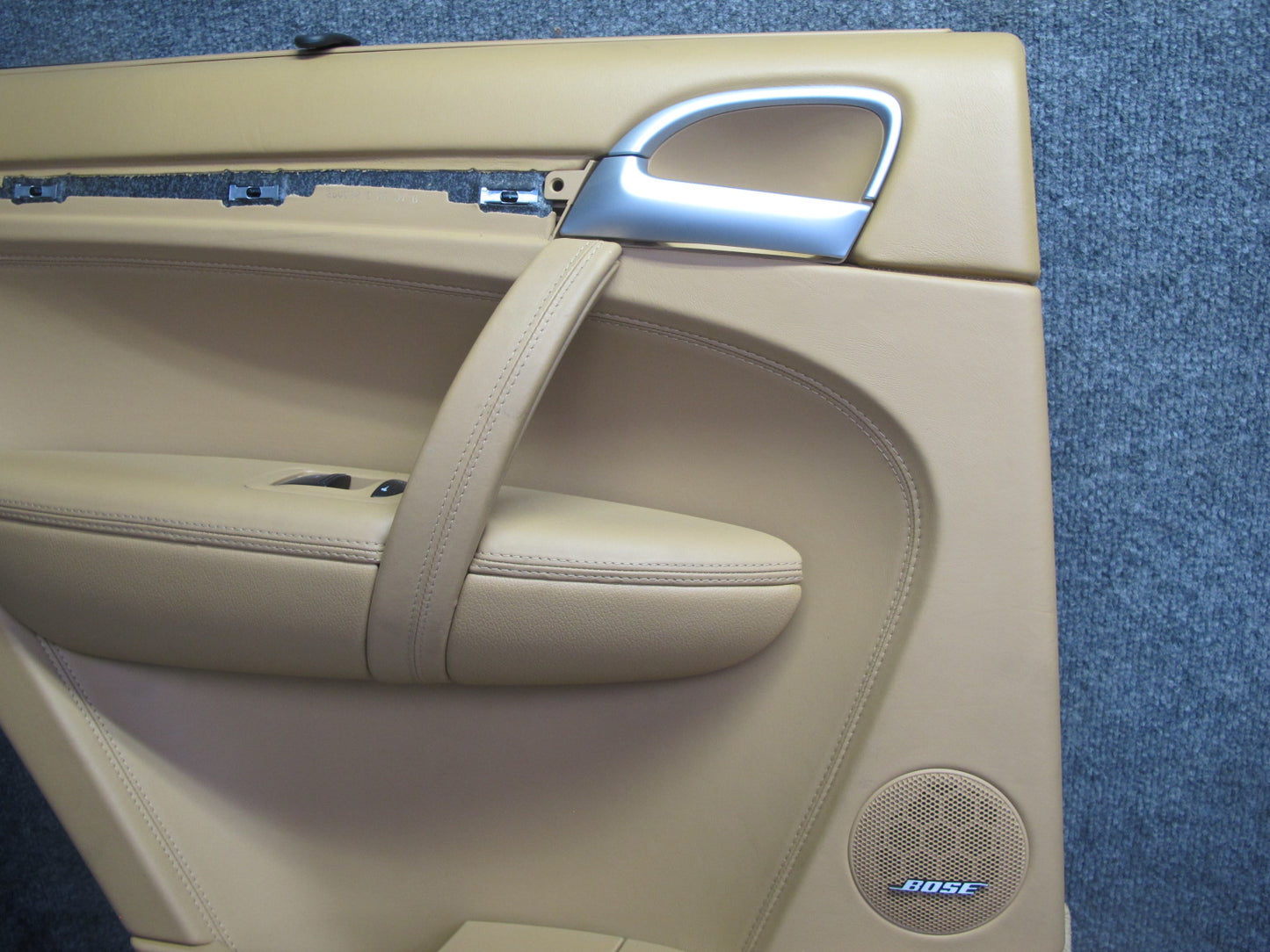 2008 Porsche Cayenne 957 Rear Door Interior Trim Panel Sand Beige Set of 2
