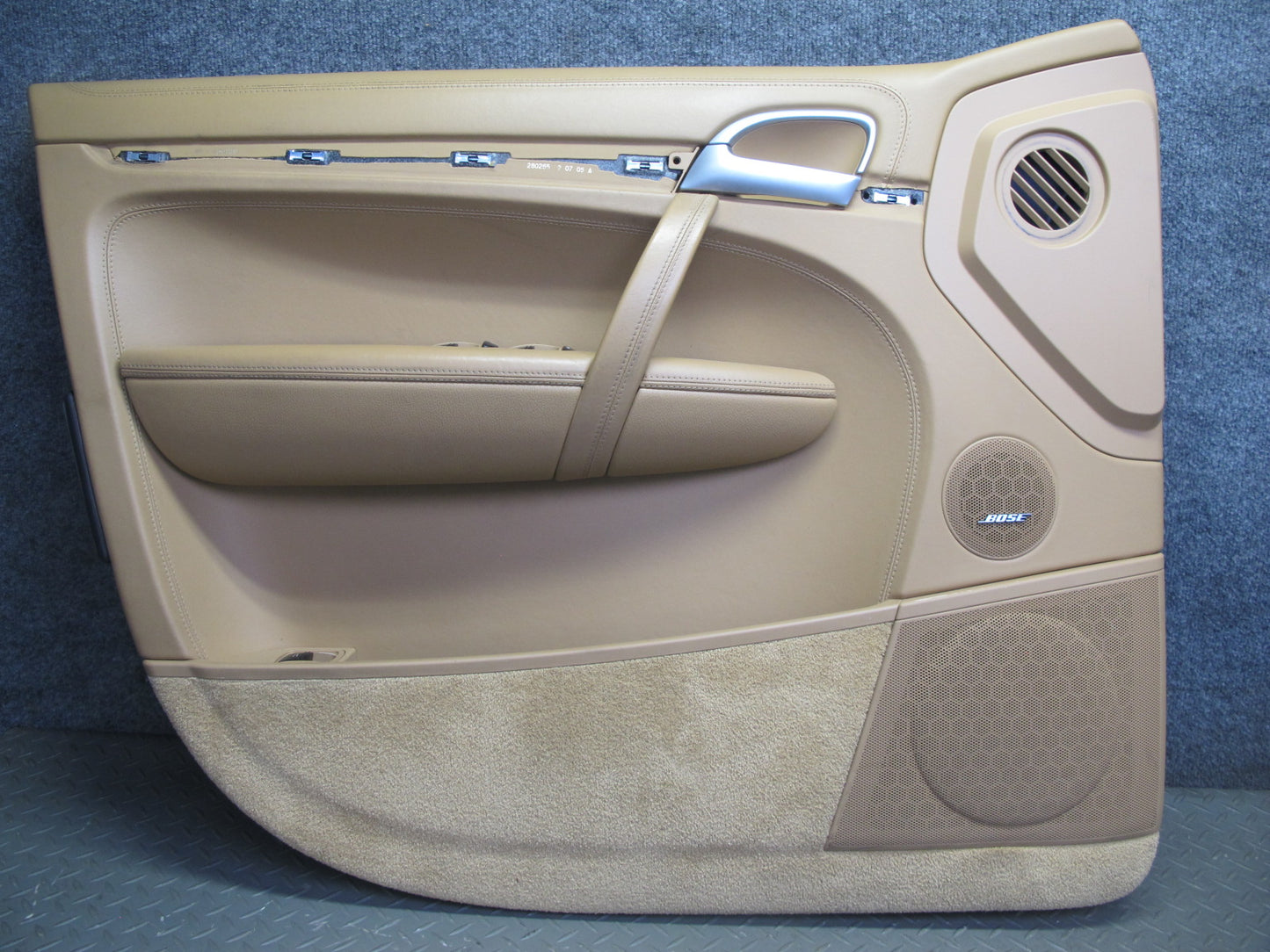 2008 Porsche Cayenne 957 Front Door Interior Trim Panel Sand Beige Set of 2