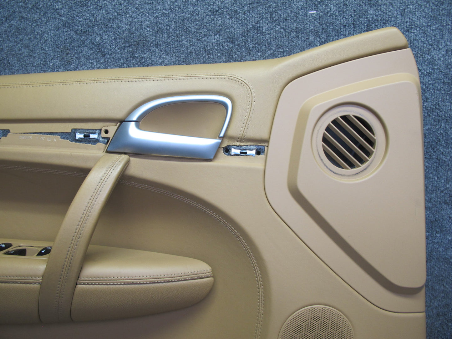 2008 Porsche Cayenne 957 Front Door Interior Trim Panel Sand Beige Set of 2