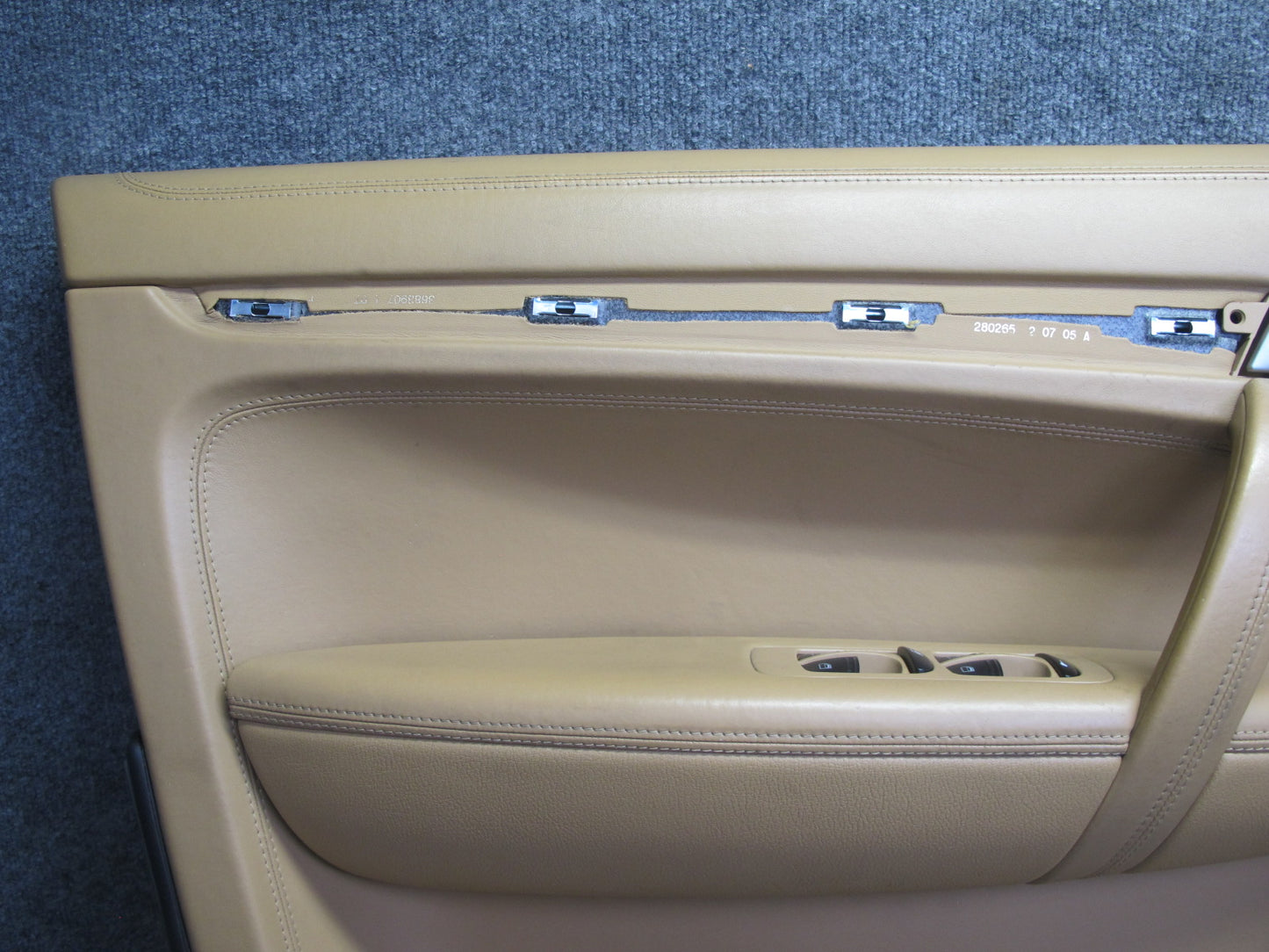 2008 Porsche Cayenne 957 Front Door Interior Trim Panel Sand Beige Set of 2