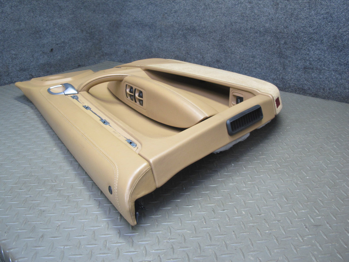2008 Porsche Cayenne 957 Front Door Interior Trim Panel Sand Beige Set of 2