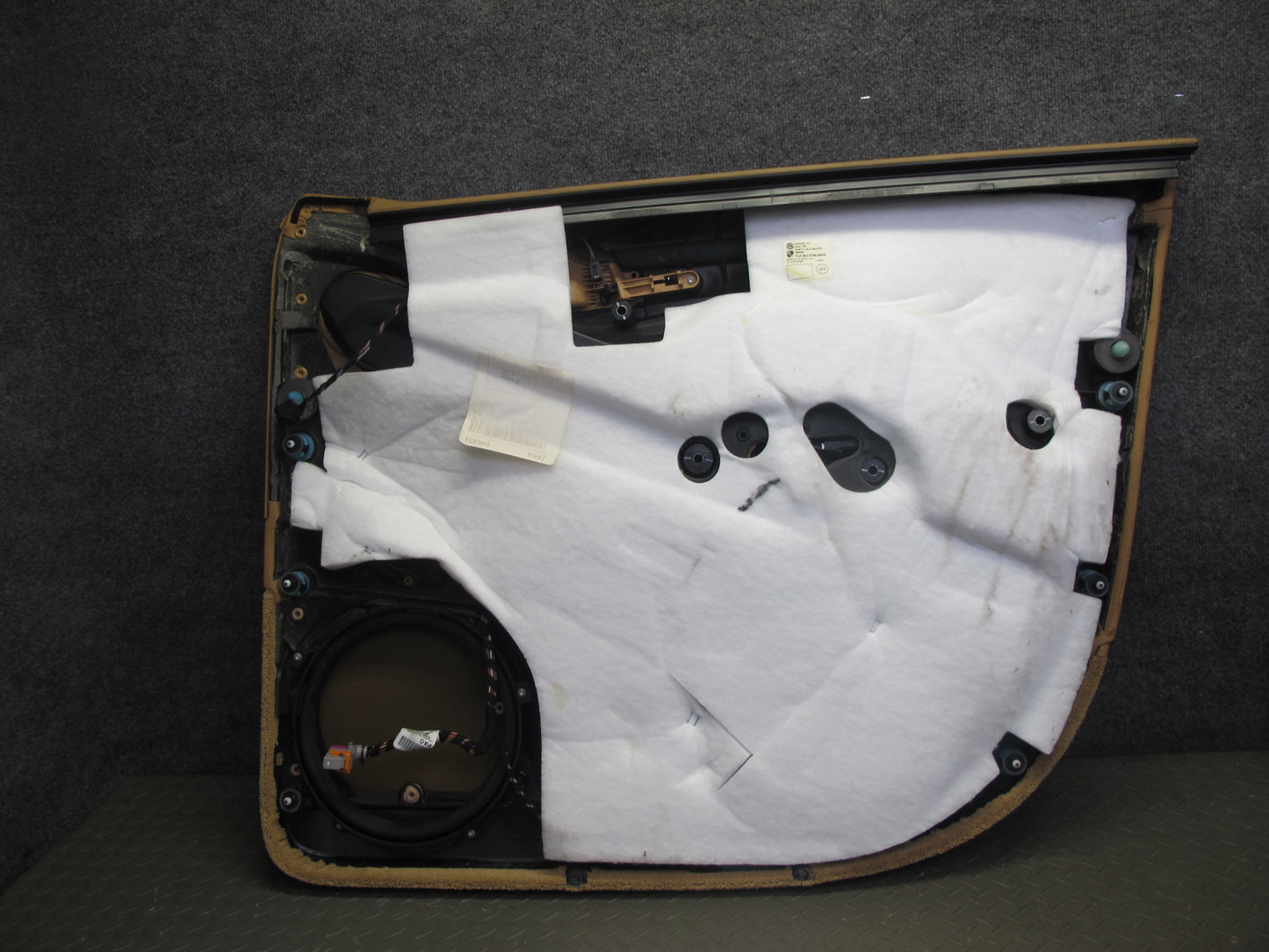 2008 Porsche Cayenne 957 Front Door Interior Trim Panel Sand Beige Set of 2
