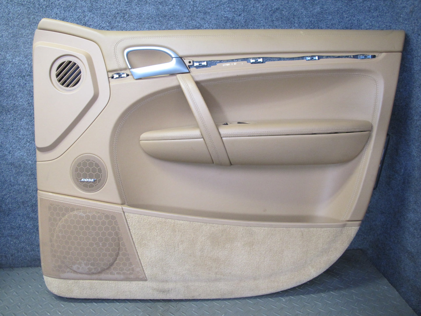 2008 Porsche Cayenne 957 Front Door Interior Trim Panel Sand Beige Set of 2