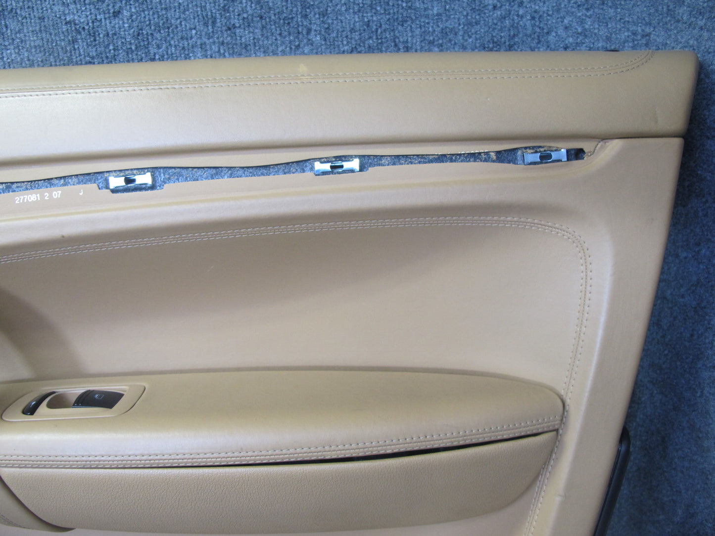 2008 Porsche Cayenne 957 Front Door Interior Trim Panel Sand Beige Set of 2