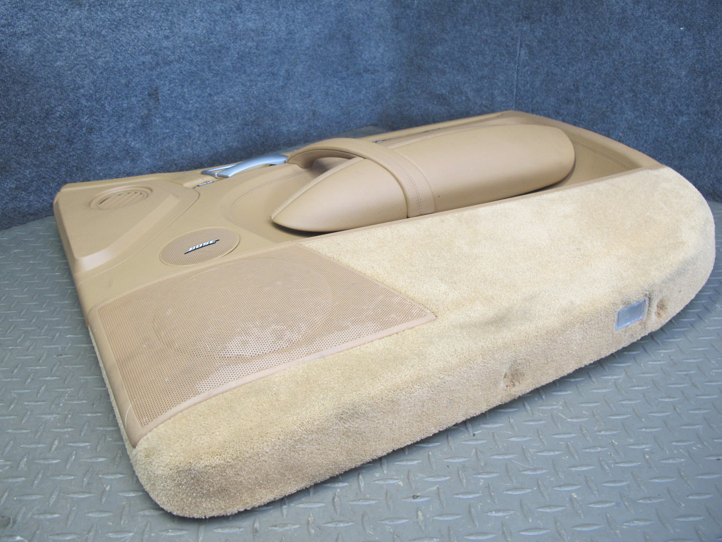 2008 Porsche Cayenne 957 Front Door Interior Trim Panel Sand Beige Set of 2