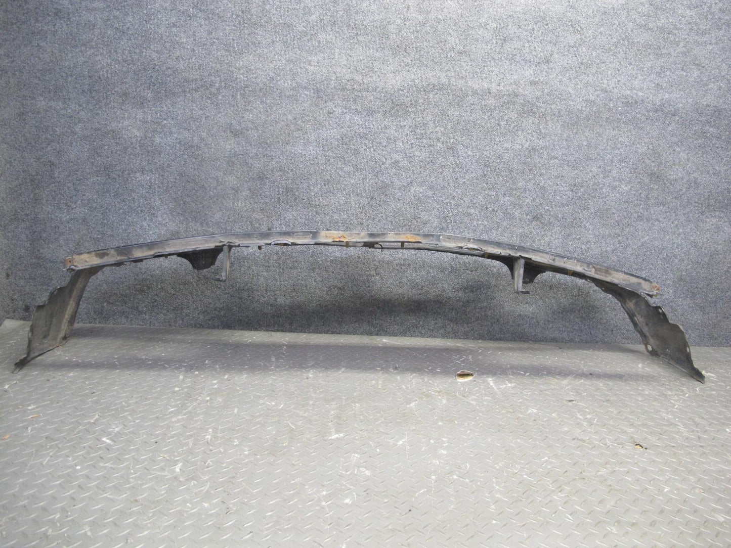 87-91 BMW E30 3-SERIES Front Bumper Lower Metal Valance Panel Black OEM
