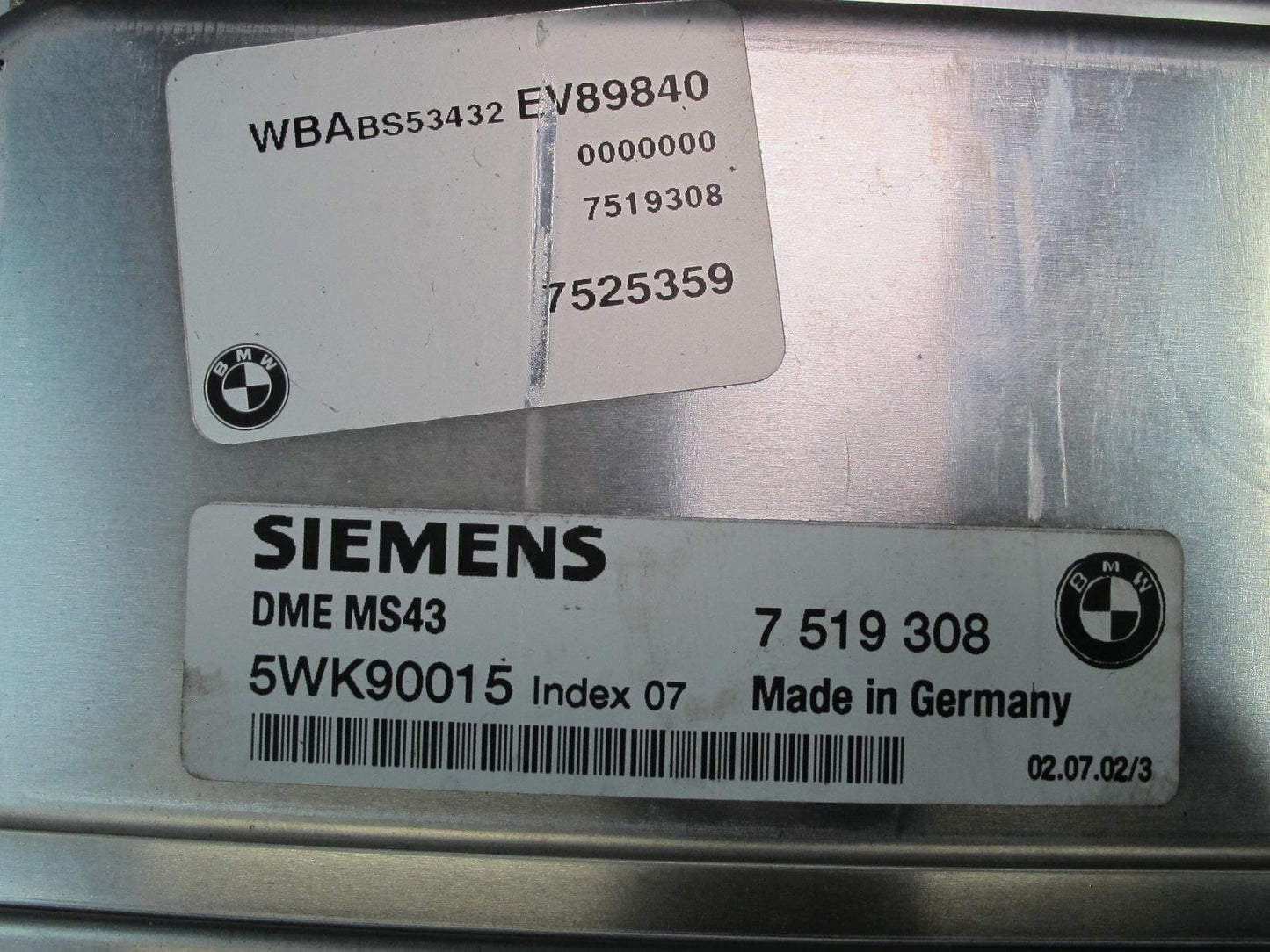 01-02 BMW E46 330CI M54 MT Engine ECU DME EWS Immo Ignition Trunk Door Lock Set