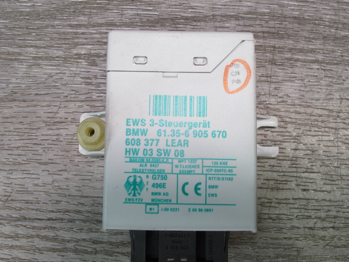 01-02 BMW E46 330CI M54 MT Engine ECU DME EWS Immo Ignition Trunk Door Lock Set