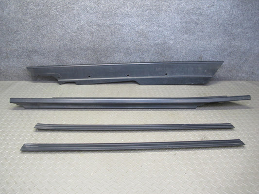 87-91 BMW E30 325i Convertible Set of 4 Door Scuff Sill Plate Trim Cover OEM