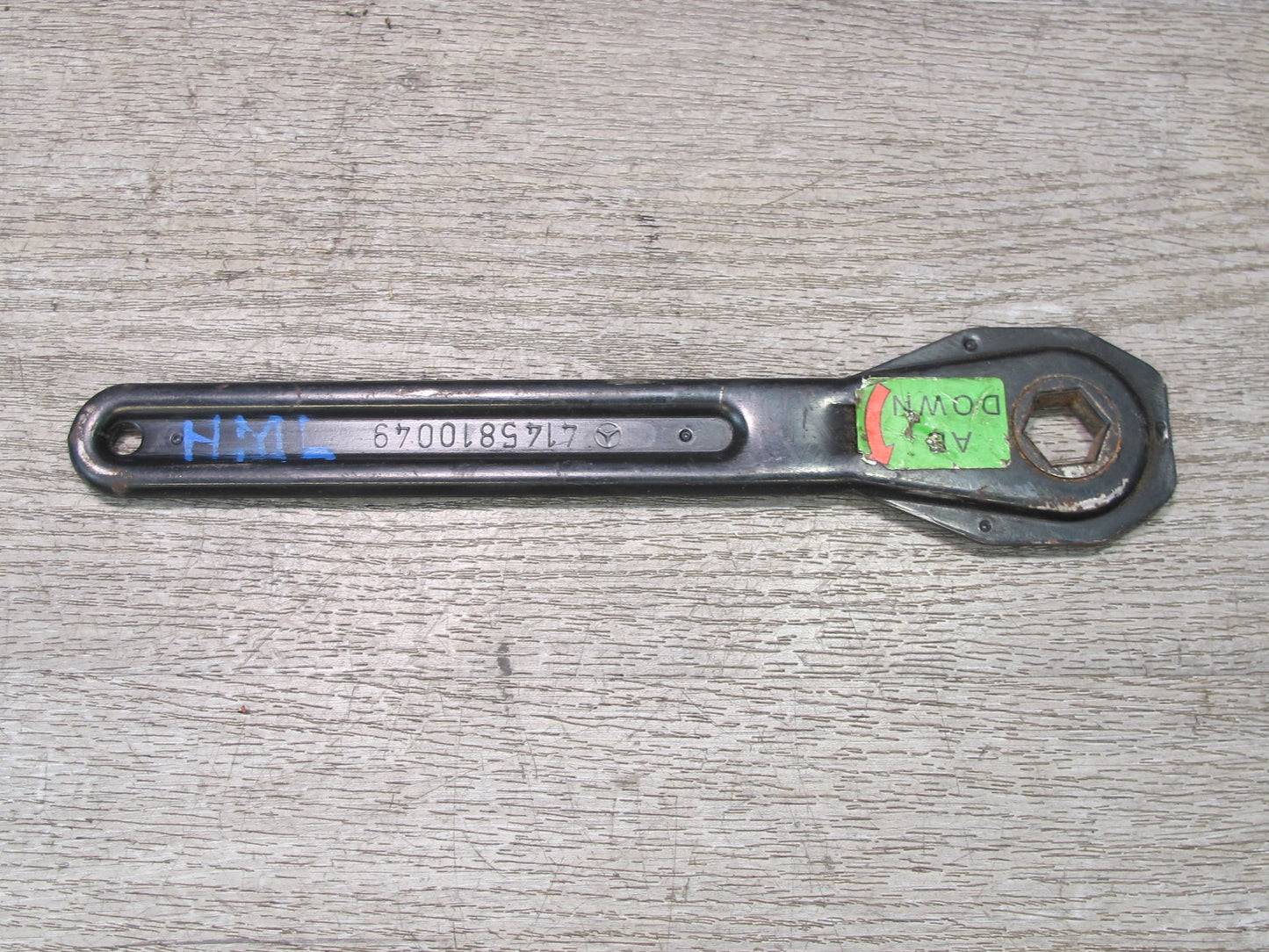 06-11 Mercedes W164 Ml-class Spare Tire Lift Jack Wrench Tool KIT Set OEM