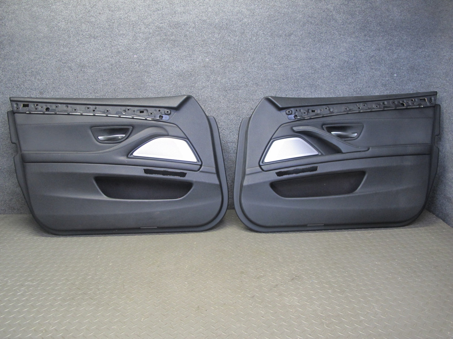 11-16 BMW F10 5-SERIES Front Left Right Door Interior Trim Panel Cover Set OEM