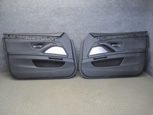11-16 BMW F10 5-SERIES Front Left Right Door Interior Trim Panel Cover Set OEM