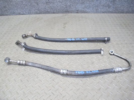 88-91 BMW E30 325I Set of 3 Power Steering Hose Pipe Line OEM
