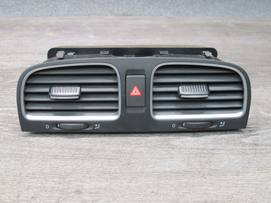 10-14 VW Golf R 1K8 GTI MK6 Dash A/C Air Vent Grille Center Outer Set OEM